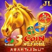 3 Coin Wild Horse Game Poster